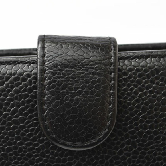 CHANEL Black Caviar Leather Coco Mark Wallet - Picture 6 of 16